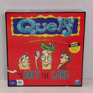 Quelf Board Game The Unpredictable Party Game Spin Master 2005 Complete